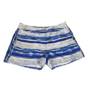 Tommy Bahama Women's Silk Shorts Casual Summer Beach Shorts‎ Blue White SZ 2